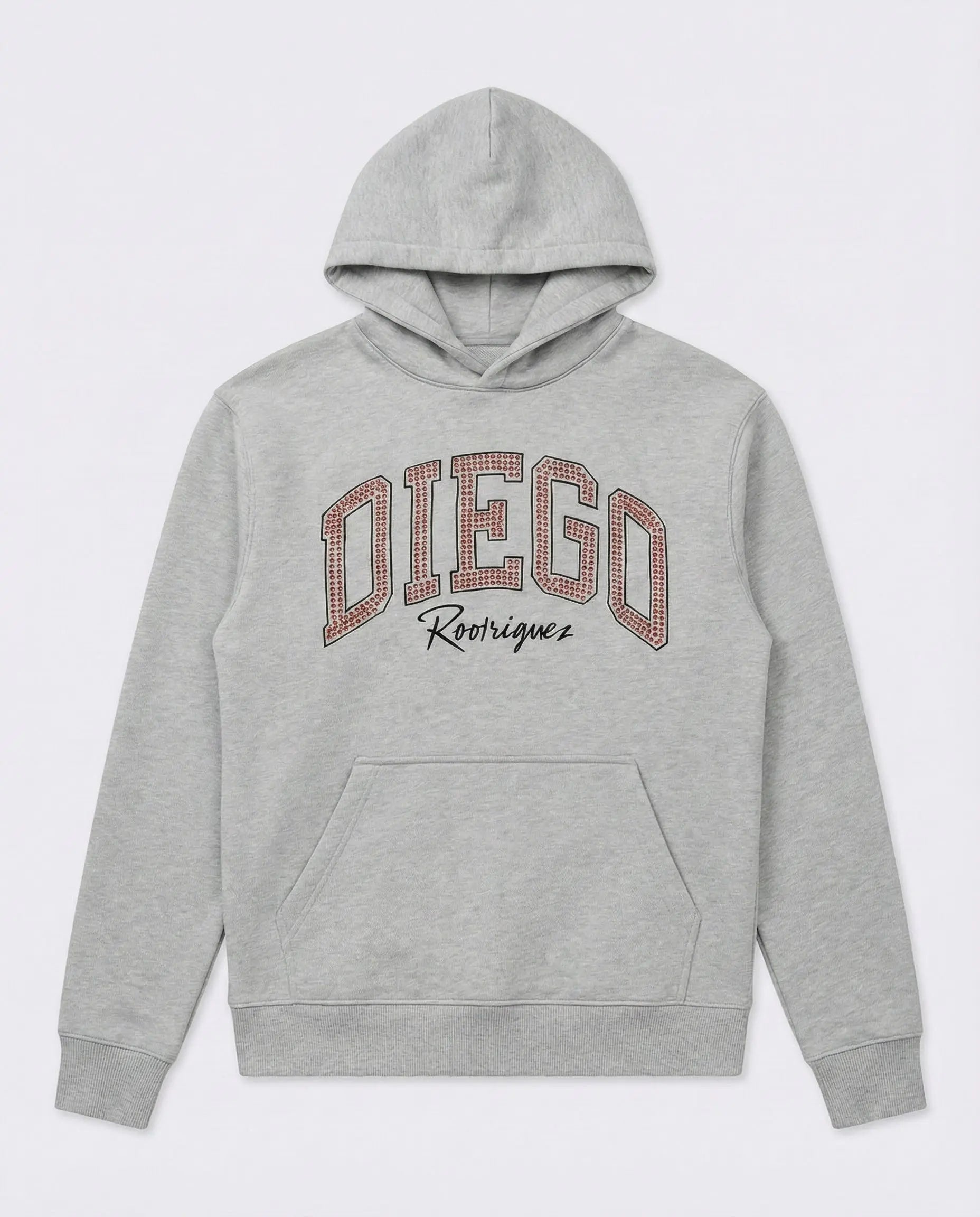 Felpa Diego Rodriguez Uomo | Logo Diamanti | Grigio Diego Rodriguez