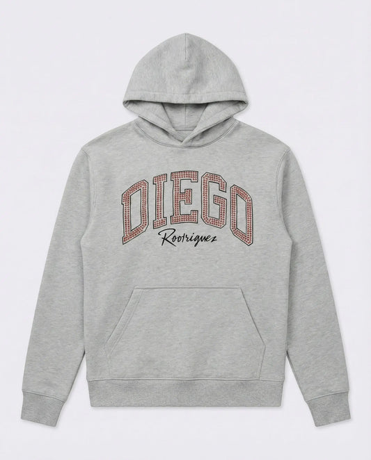 Felpa Diego Rodriguez Uomo | Logo Diamanti | Grigio Diego Rodriguez