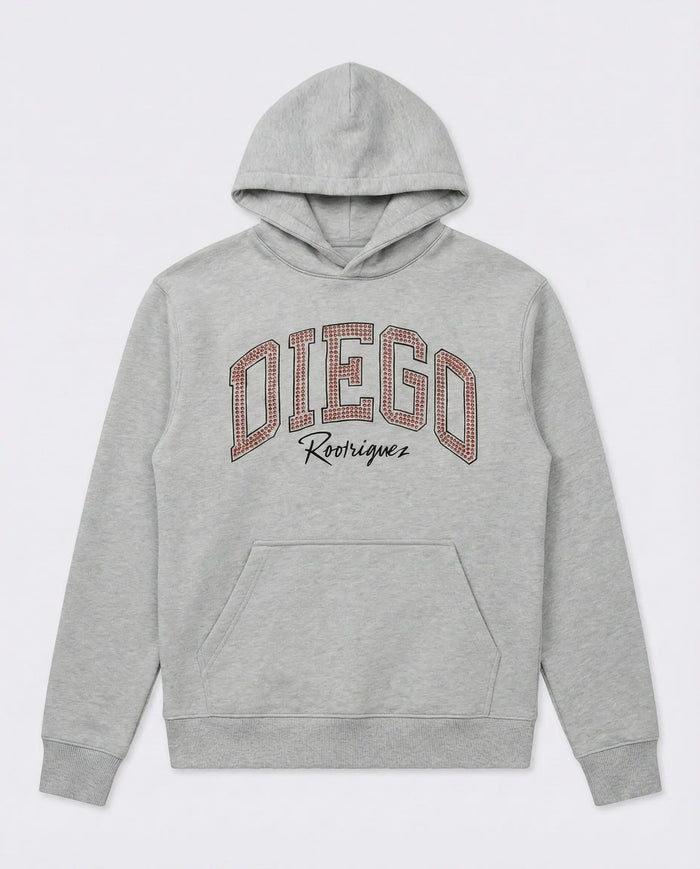 Felpa Diego Rodriguez Uomo | Logo Diamanti | Grigio Diego Rodriguez