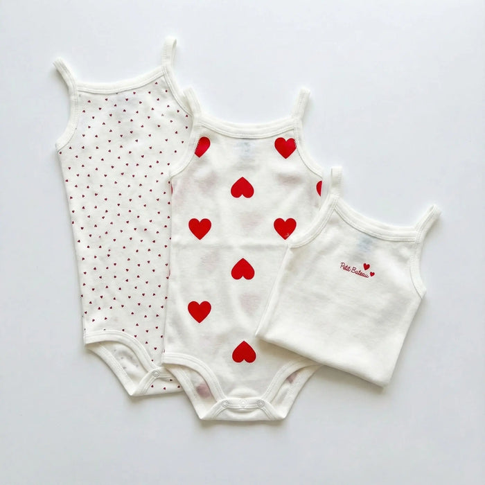 CONFEZIONE DA 3 BODY CON SPALLINE BEBÈ PETIT BATEAU Petit Bateau