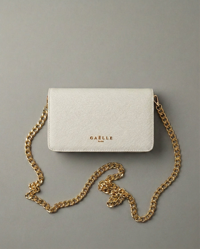 Mini Borsa a Spalla Bianca Gaelle Paris Donna Gaelle Paris