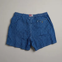 Costume Uomo Blu MC2 Saint Barth | Stampa Onde All-Over Mc2 Saint Barth
