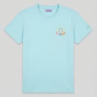 T Shirt Donna Celeste Con Stampa CHE TI RIDI? | MC2 Saint Barth Mc2 Saint Barth
