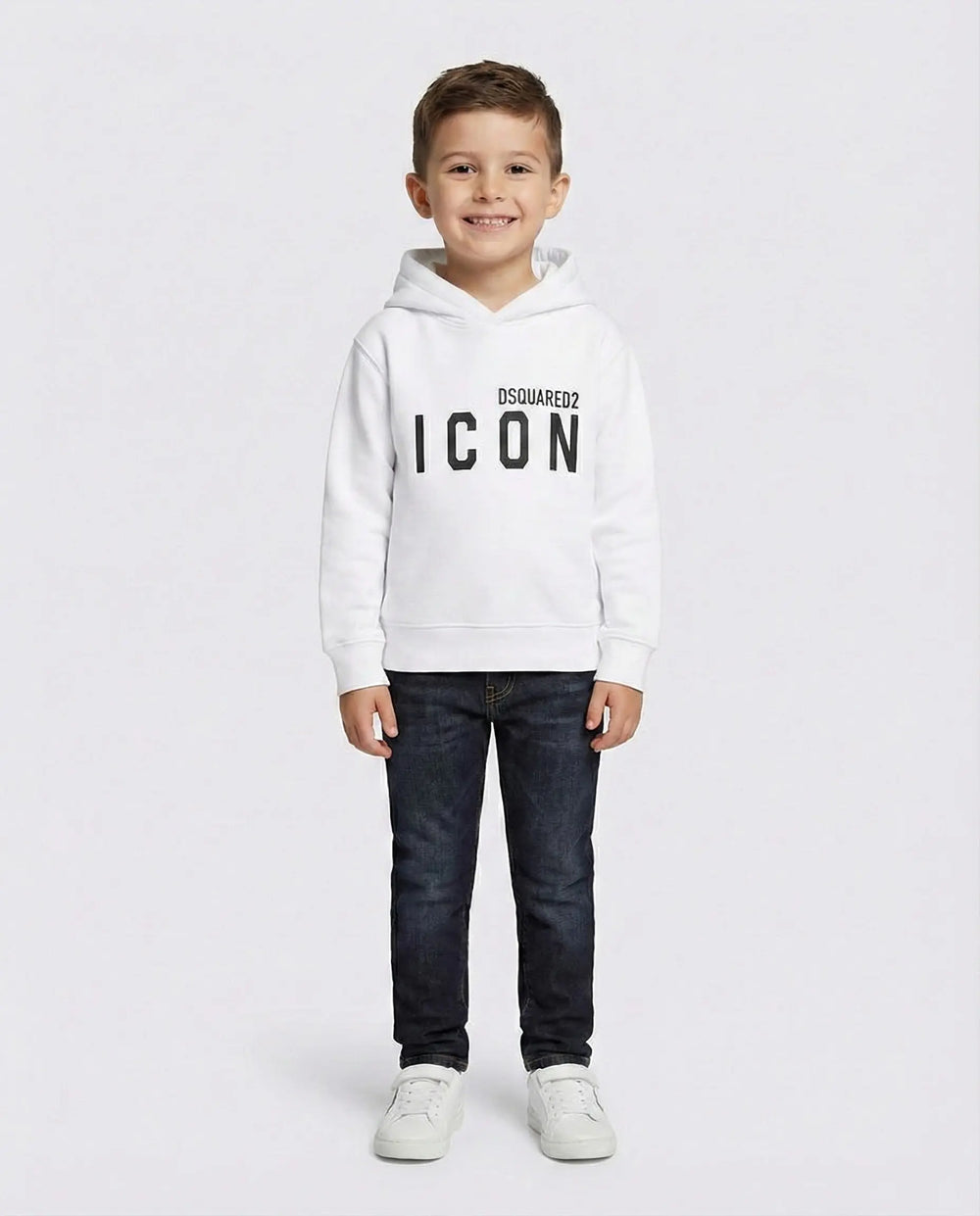 Felpa Bambino Dsquared2 Icon | Unisex | Cappuccio con Logo Dsquared2 Bambino