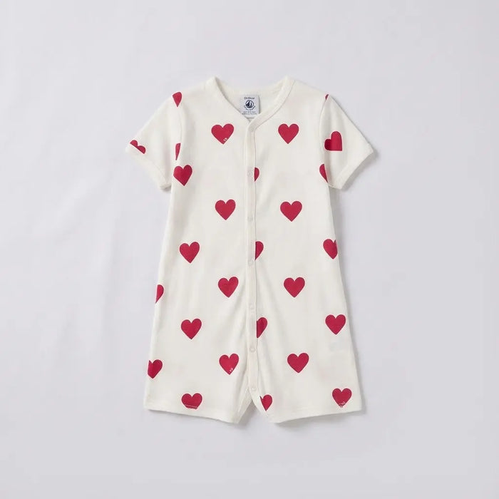 TUTINA CORTA BEBÈ IN COTONE A CUORI PETIT BATEAU Petit Bateau