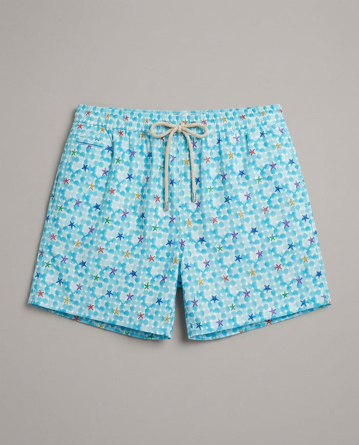 Costume Uomo Stampa Stelle Marine Colorate | Mc2 Saint Barth Mc2 Saint Barth