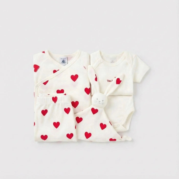 COFANETTO REGALO NASCITA CON CUORE PETIT BATEAU Petit Bateau