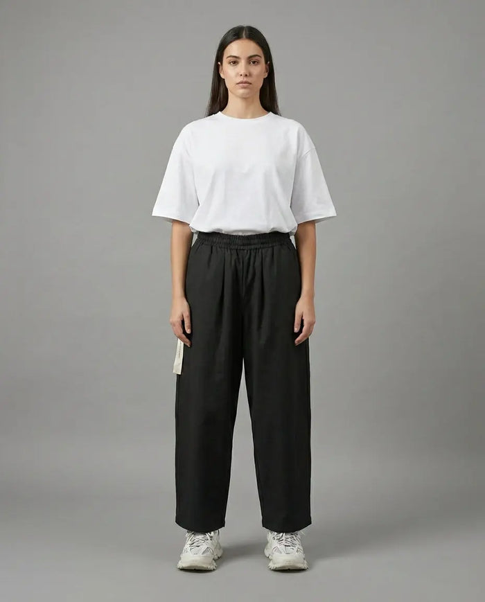 Pantalone Nero Ampio Donna | Mar de Margaritas Hype Outlet