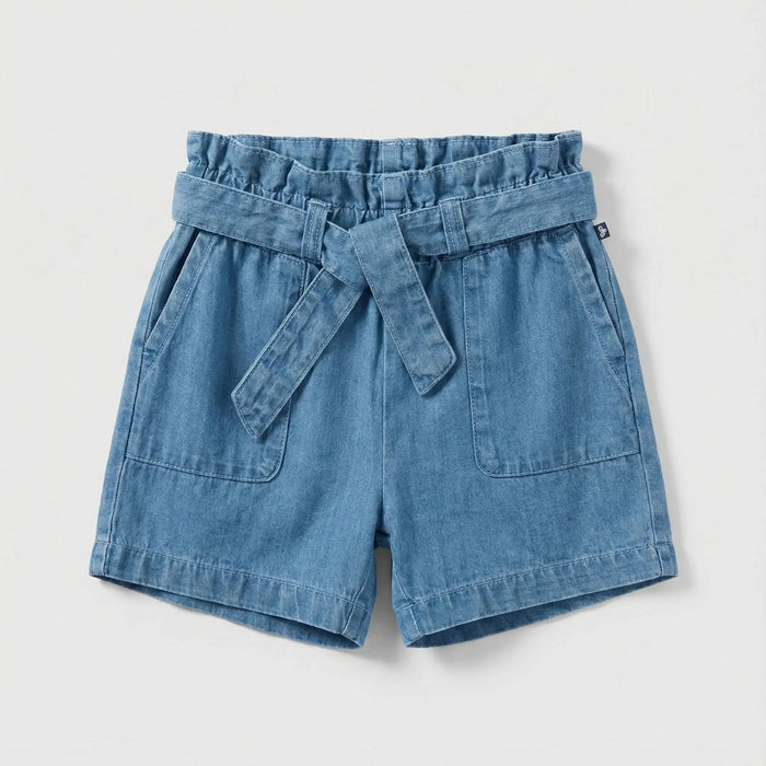 SHORT IN DENIM LEGGERO BAMBINA PETIT BATEAU Petit Bateau