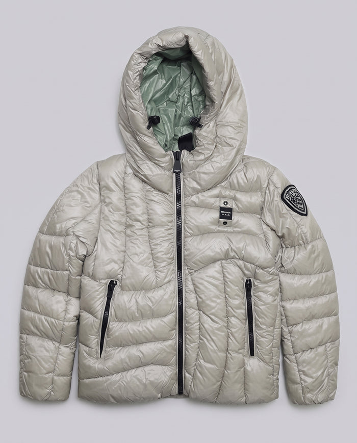 Piumino Blauer Kids Ghiaccio Interno Verde da bambina 8 anni – fronte