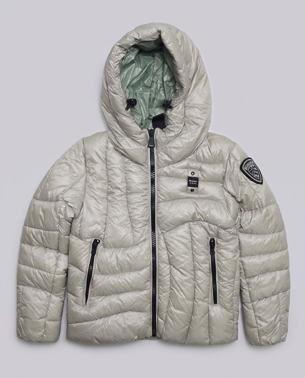 Piumino Blauer Kids Ghiaccio Interno Verde da bambina 8 anni – fronte