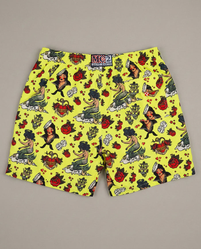 Costume Uomo Mc2 Saint Barth | Old School Tattoo Mc2 Saint Barth