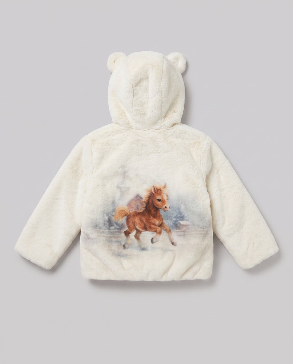 Giacca in Pelliccia Saint Barth Kids Pony – fronte