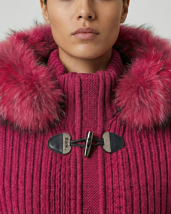 Bark Fucsia con Pelliccia | Giubbotto Unisex | Uomo Donna Bark