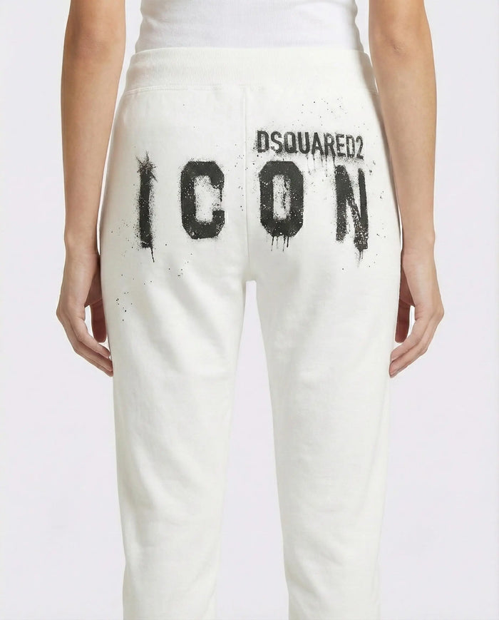 Pantaloni Dsquared2 Icon | Modello Unisex | Bianco Dsquared2
