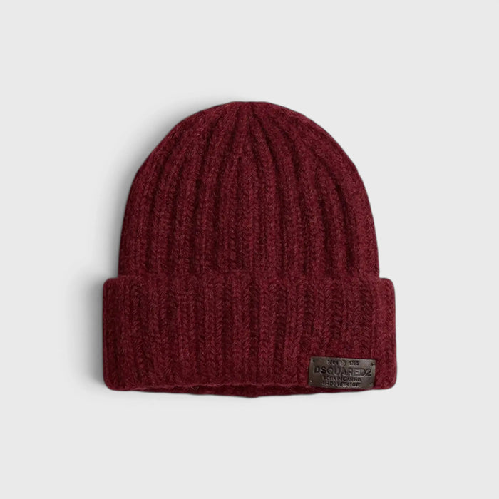 Dsquared2 Junior Cappello in Maglia Bordeaux Dsquared2 Junior