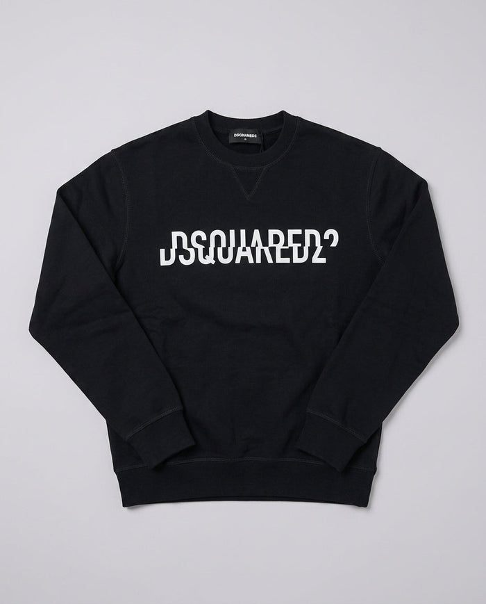 Dsquared2 Junior Felpa Girocollo Relax Nera