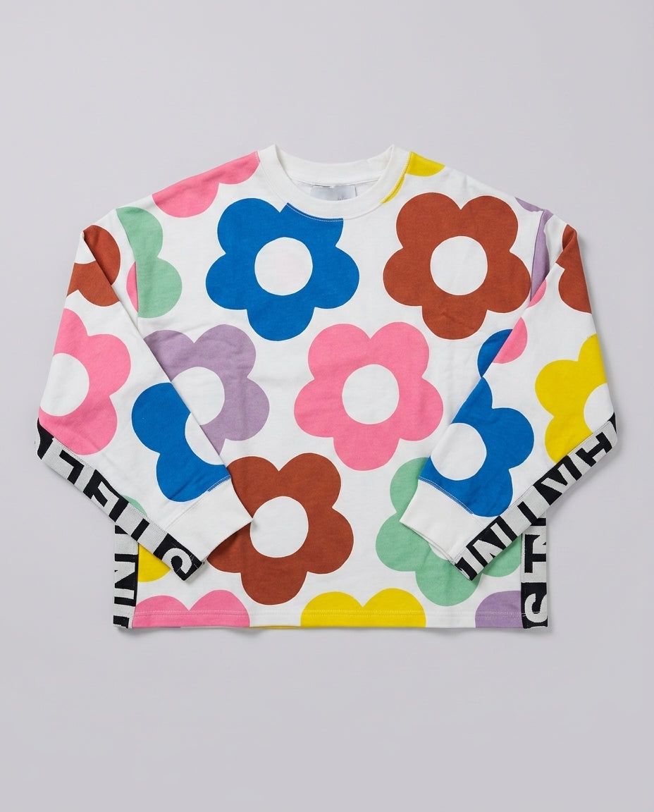 Stella McCartney Kids Felpa Avorio Multi TV4C30