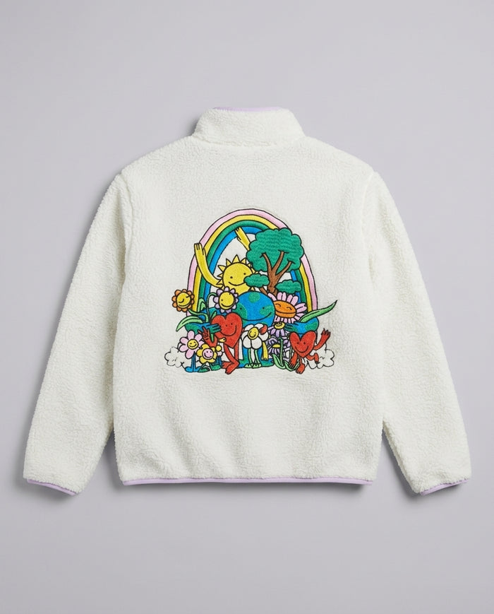 Stella McCartney Kids Giubbino Teddy Avorio TX2A07