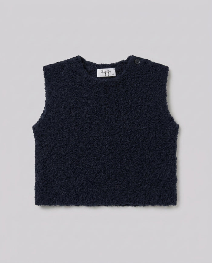 Il Gufo Gilet Tricot Blu