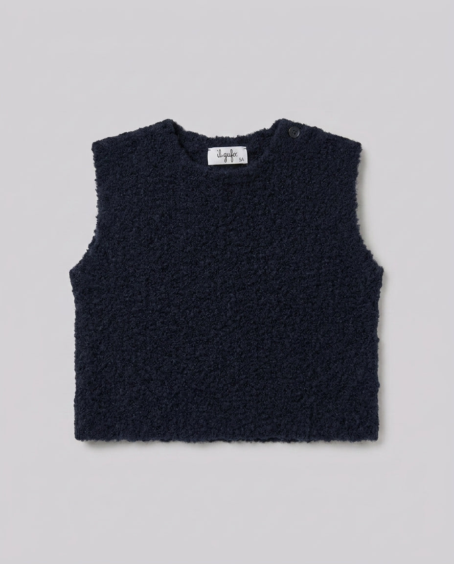 Il Gufo Gilet Tricot Blu