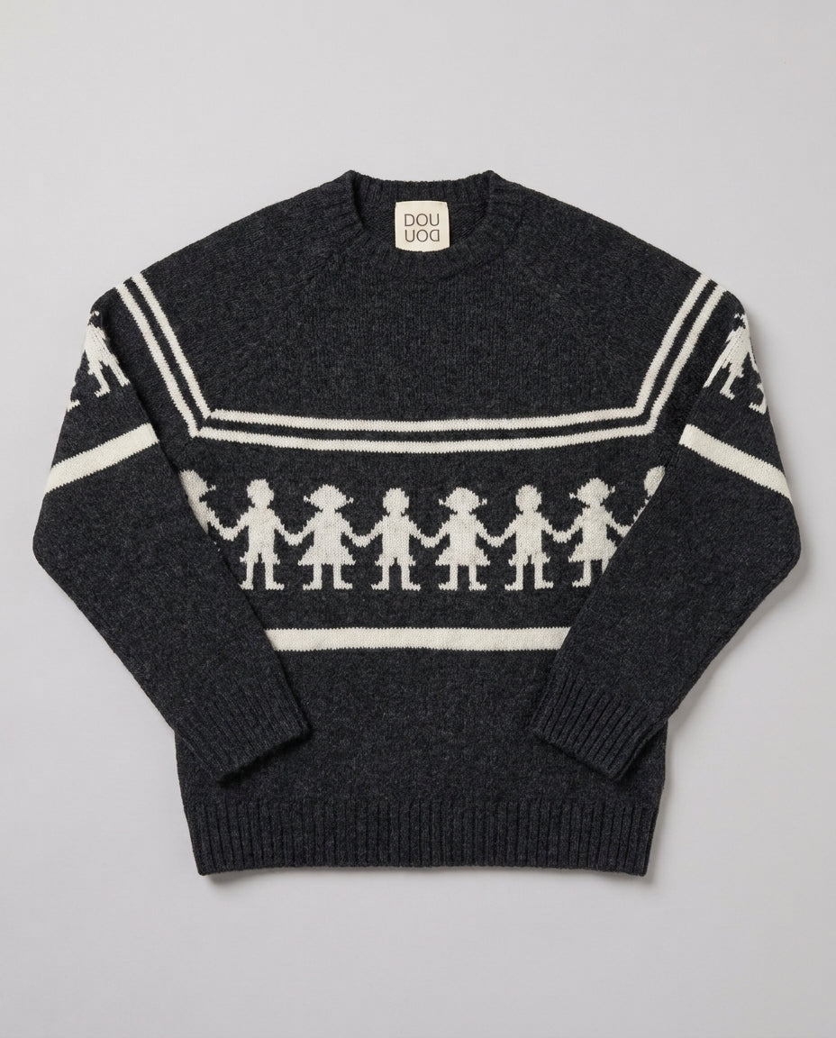 Douuod Kids Maglia Carbone Avorio DX9P10