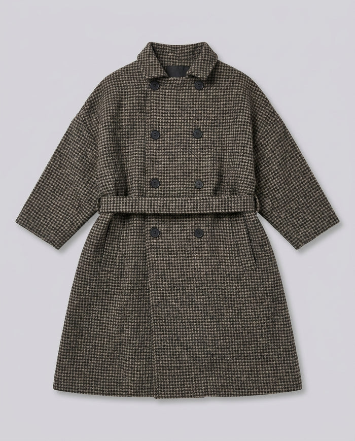 Douuod Kids Trench Ebony Beige DX2P50