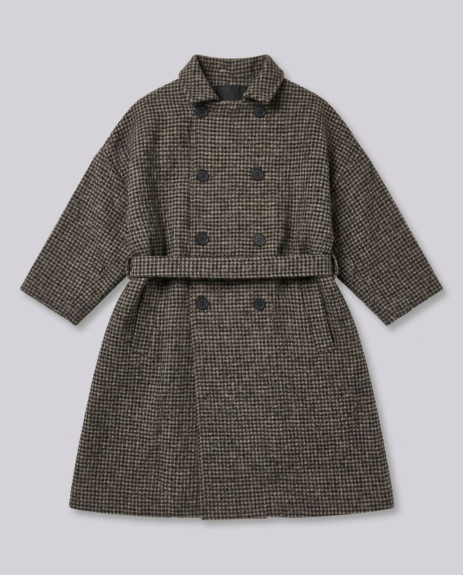 Douuod Kids Trench Ebony Beige DX2P50