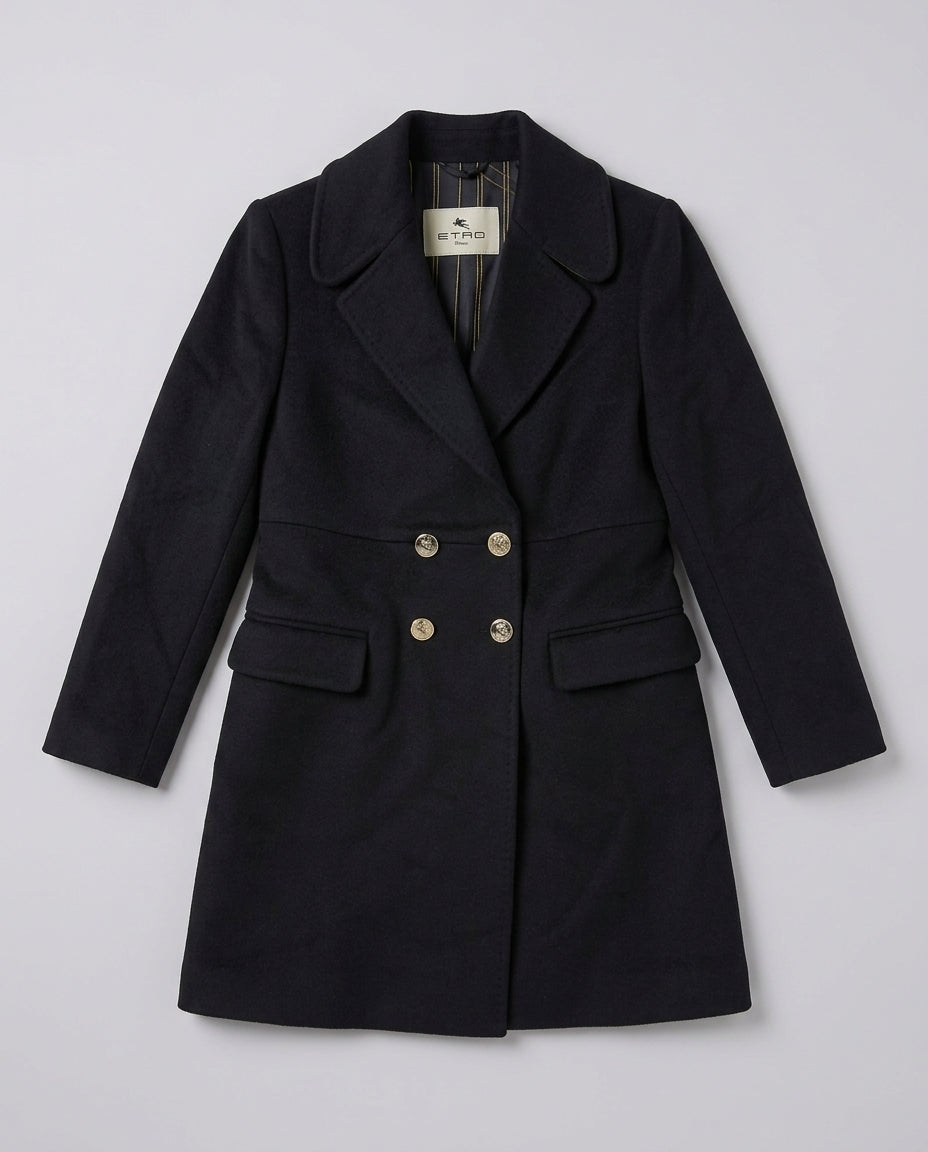 Etro Kids Cappotto Blu GV2A00
