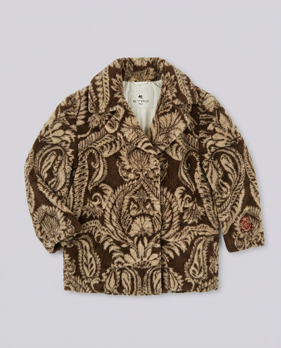 Etro Kids Giubbino Marrone Beige GX2A77 | Junior 12-16 Anni