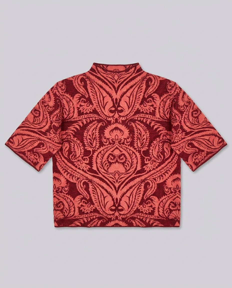 Etro Kids Cappotto Cape Rosso GV2A77 | Junior 14-16 Anni