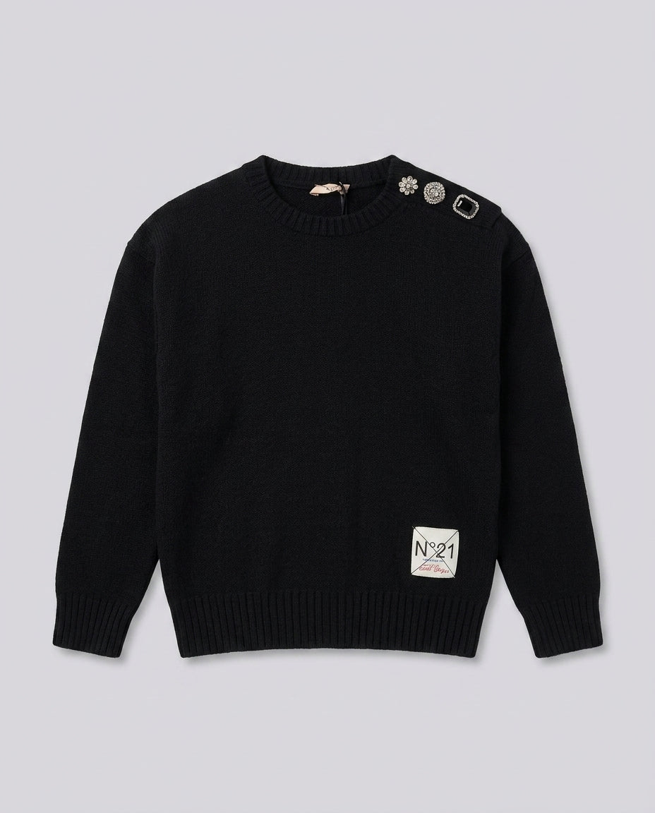 N21 Kids Maglia Nera N2106W