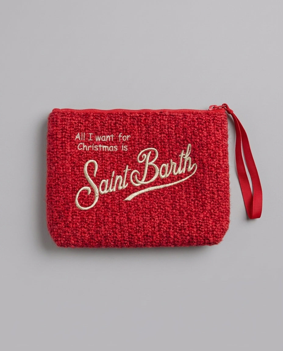 Pochette Saint Barth Kids Aline natalizia – fronte