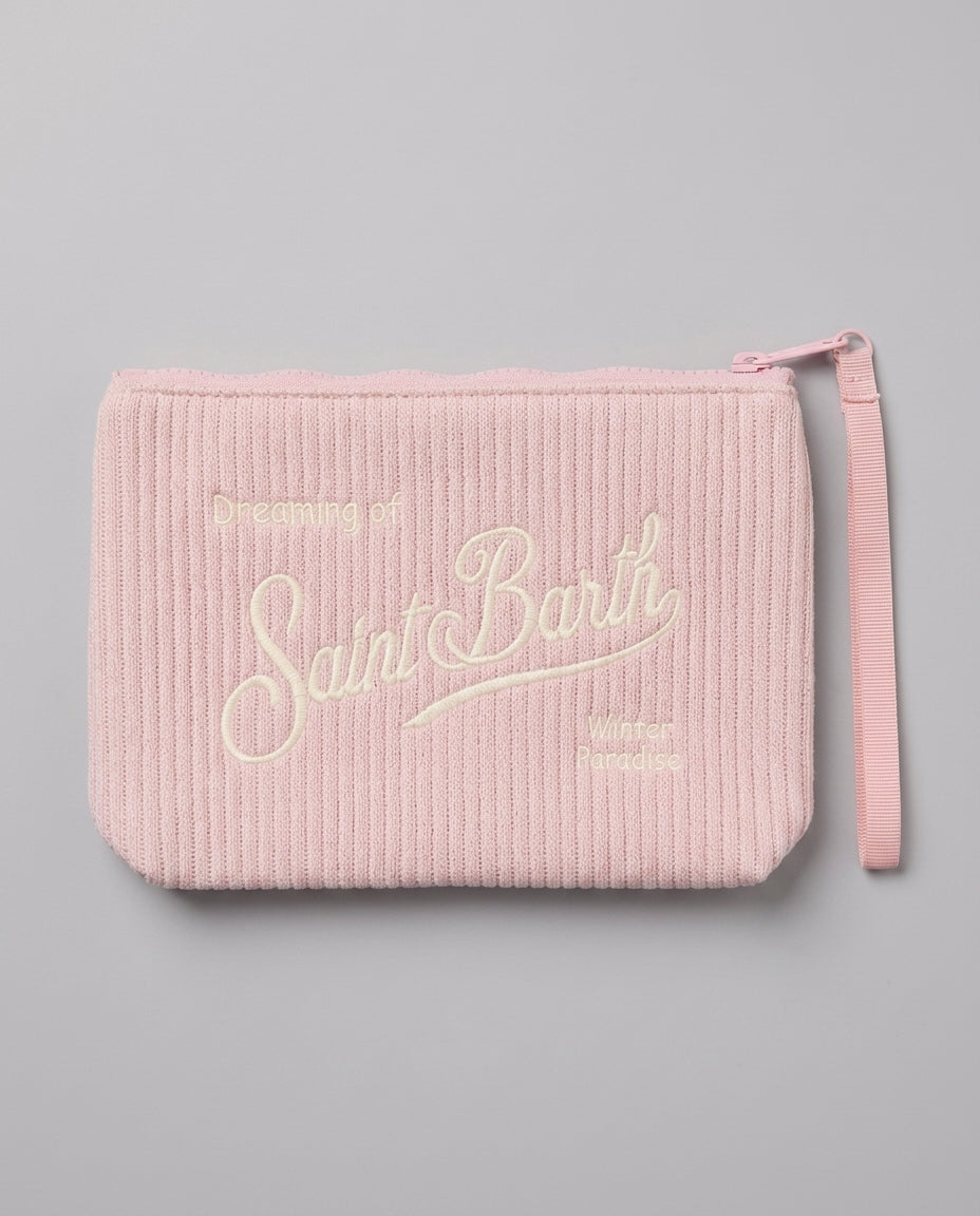 Pochette Saint Barth Kids Aline in maglia – fronte