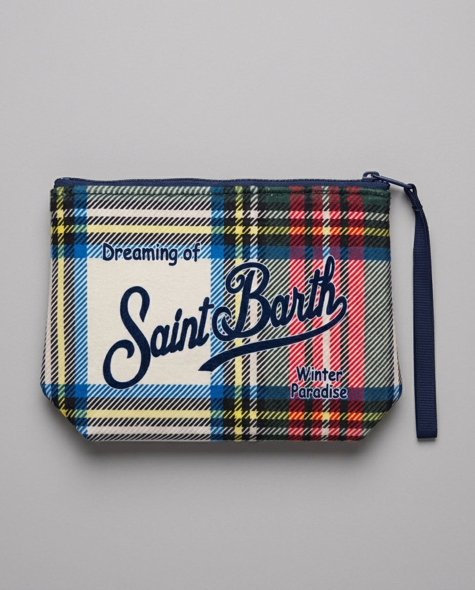 Pochette Saint Barth Kids Aline tartan – fronte