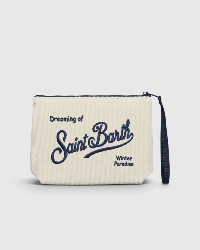 Pochette MC2 Saint Barth Aline in Velluto a Coste | Donna e Bambina Mc2 Saint Barth