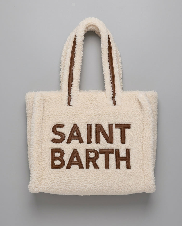 Borsa a Mano Saint Barth Kids Colette Maxi Teddy Logo – fronte