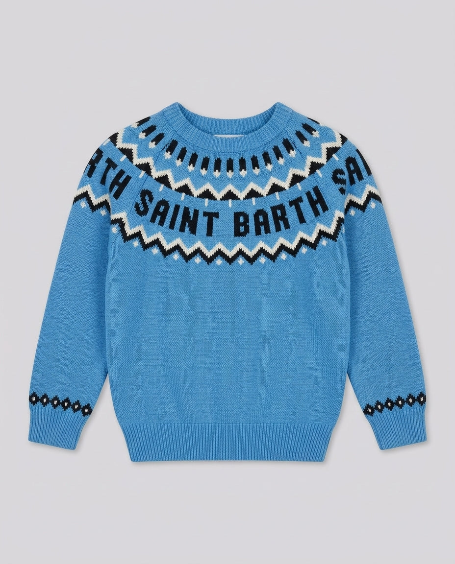 Maglione Saint Barth Kids Fair Isle – fronte