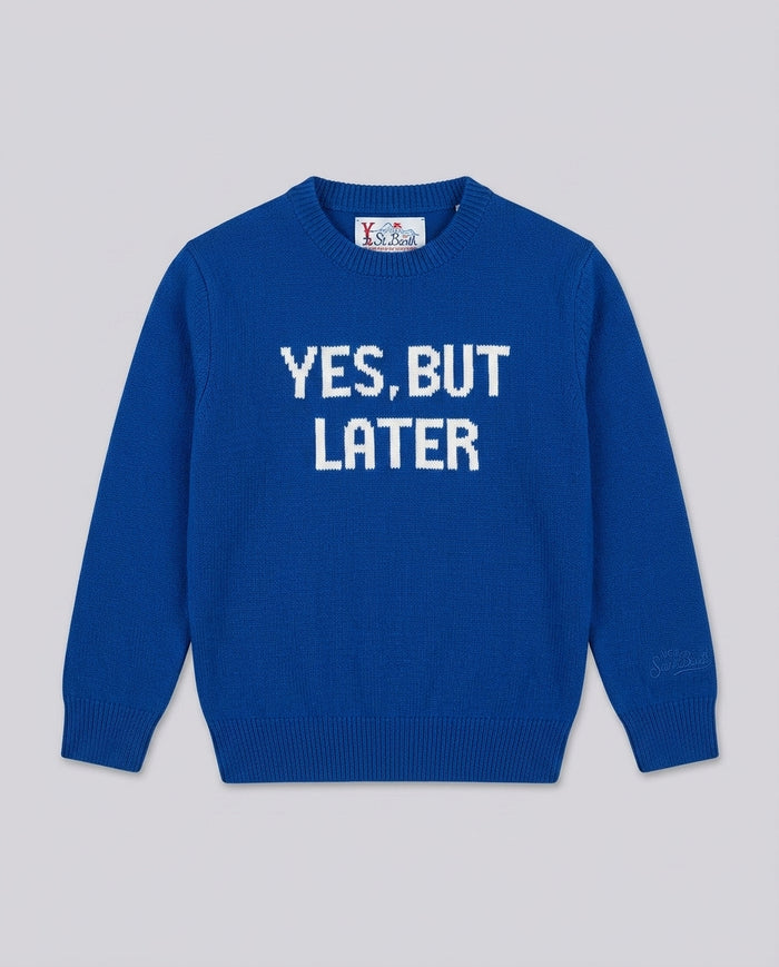 Maglione Saint Barth Kids Yes But Later – fronte