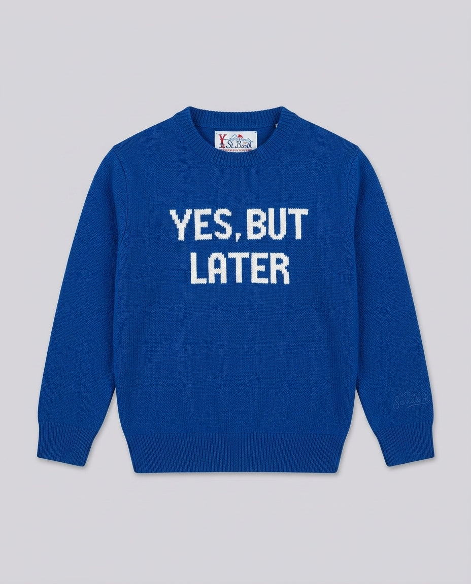 Maglione Saint Barth Kids Yes But Later – fronte