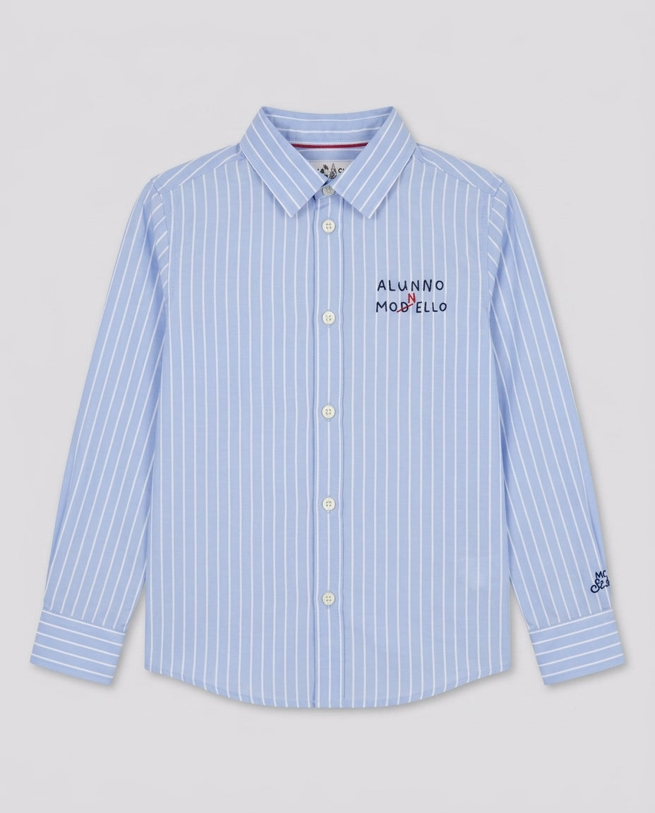 Camicia Saint Barth Kids Monello a Righe – fronte