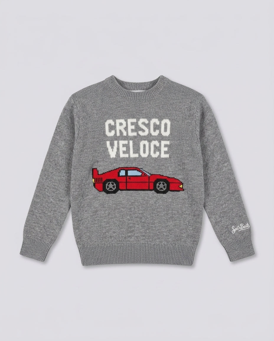 Maglione Saint Barth Kids Cresco Veloce – fronte