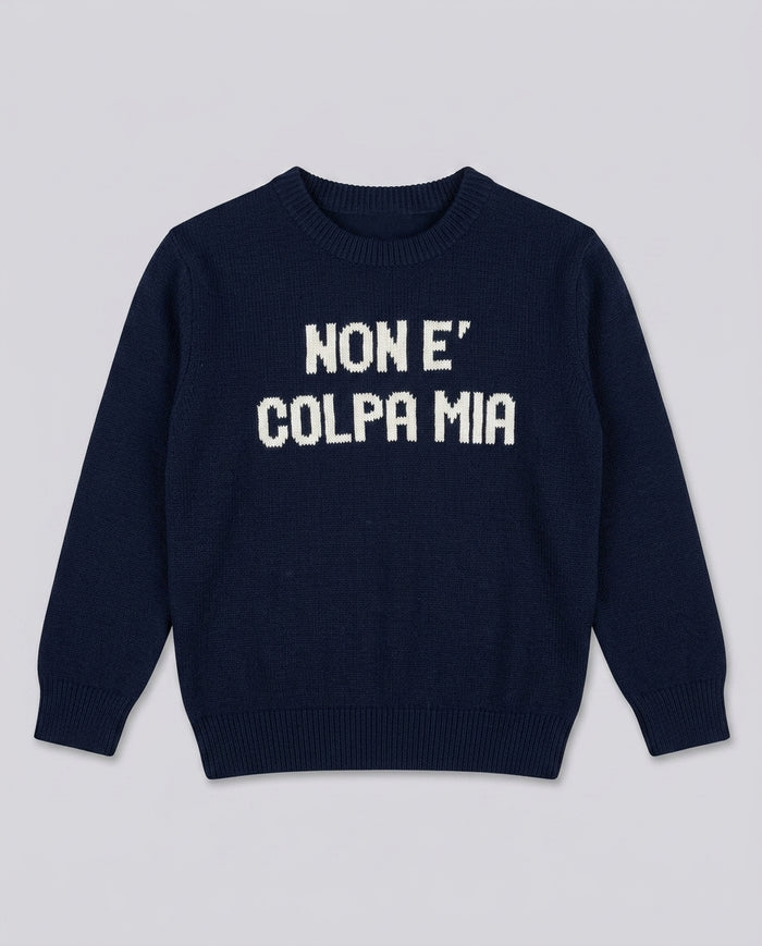 Maglione Saint Barth Kids Non è Colpa Mia – fronte