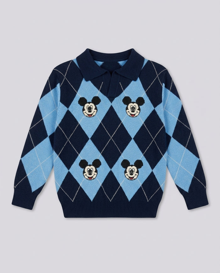 Maglione Saint Barth Kids Mickey a Rombi – fronte
