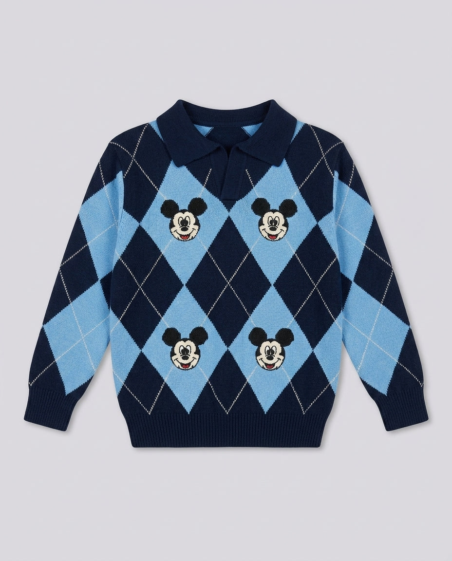 Maglione Saint Barth Kids Mickey a Rombi – fronte