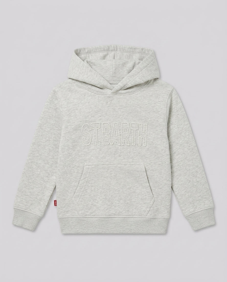 Felpa con Cappuccio Saint Barth Kids Logo – fronte