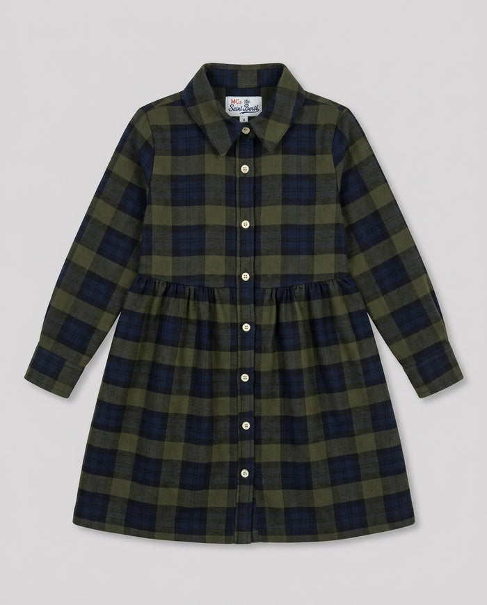 Vestito Saint Barth Kids Tartan – retro