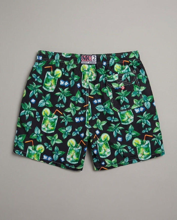 Costume Nero Uomo Mc2 Saint Barth | Stampa Mojito Mc2 Saint Barth