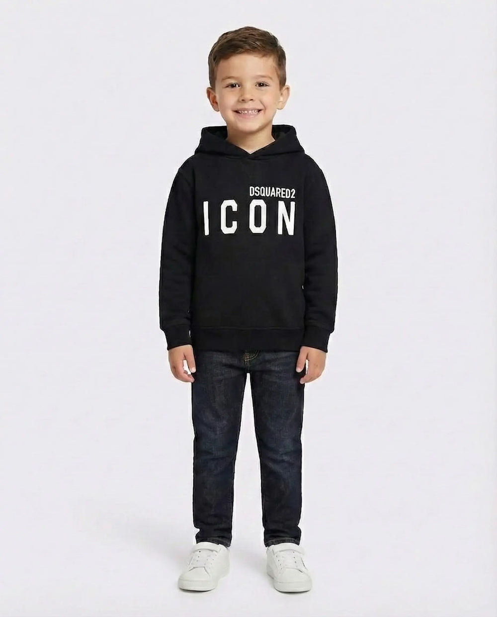 Felpa Bambino Dsquared2 Icon | Unisex | Cappuccio con Logo Dsquared2 Bambino