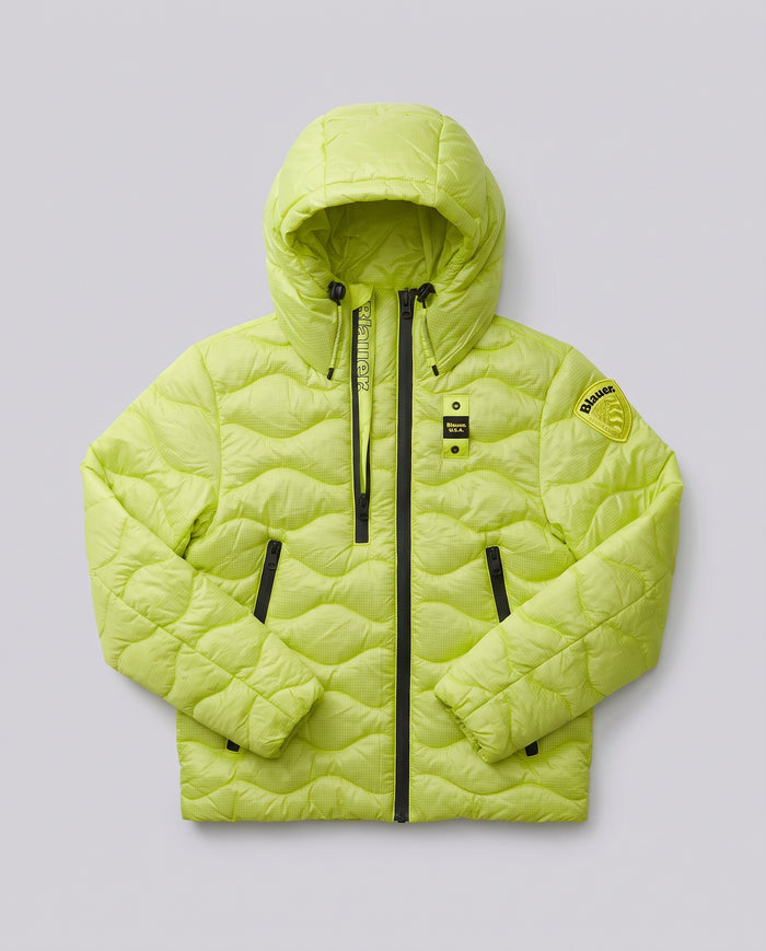 Giubbotto Blauer Kids giallo lime da bambino 8 anni – fronte